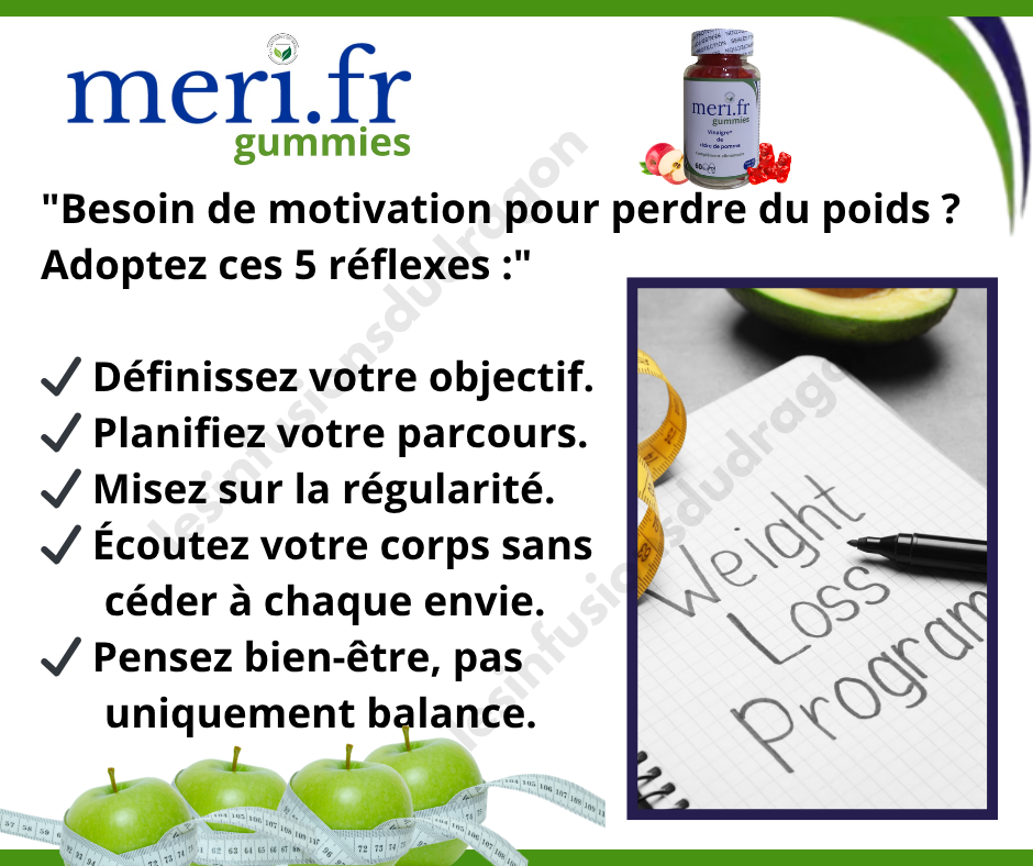 🍎 Meri.FR Gummies Vinaigre de Cidre – Complément Alimentaire Bien-Être (Cure 1 mois)