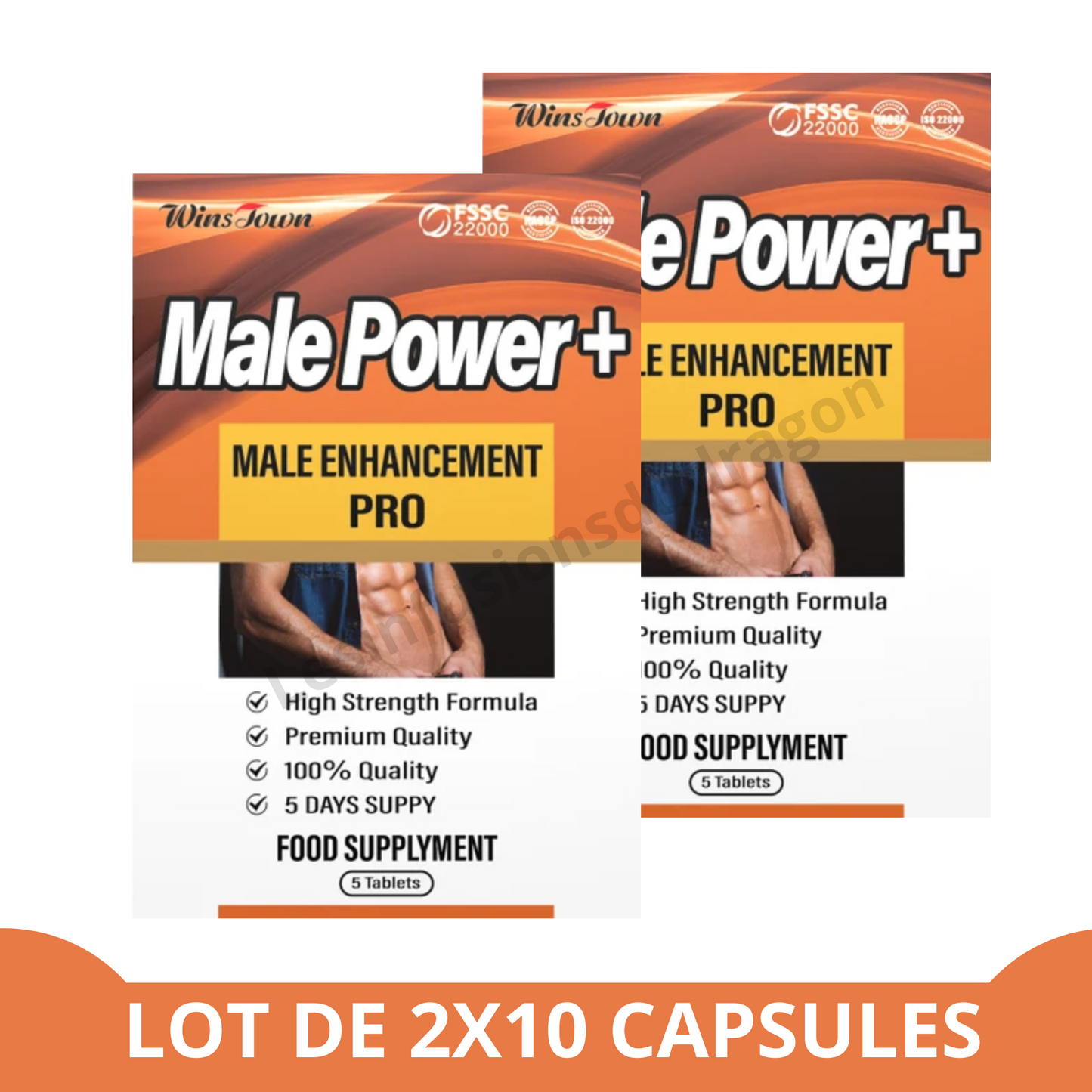 Male Power + : 2 boîtes (10 gélules)