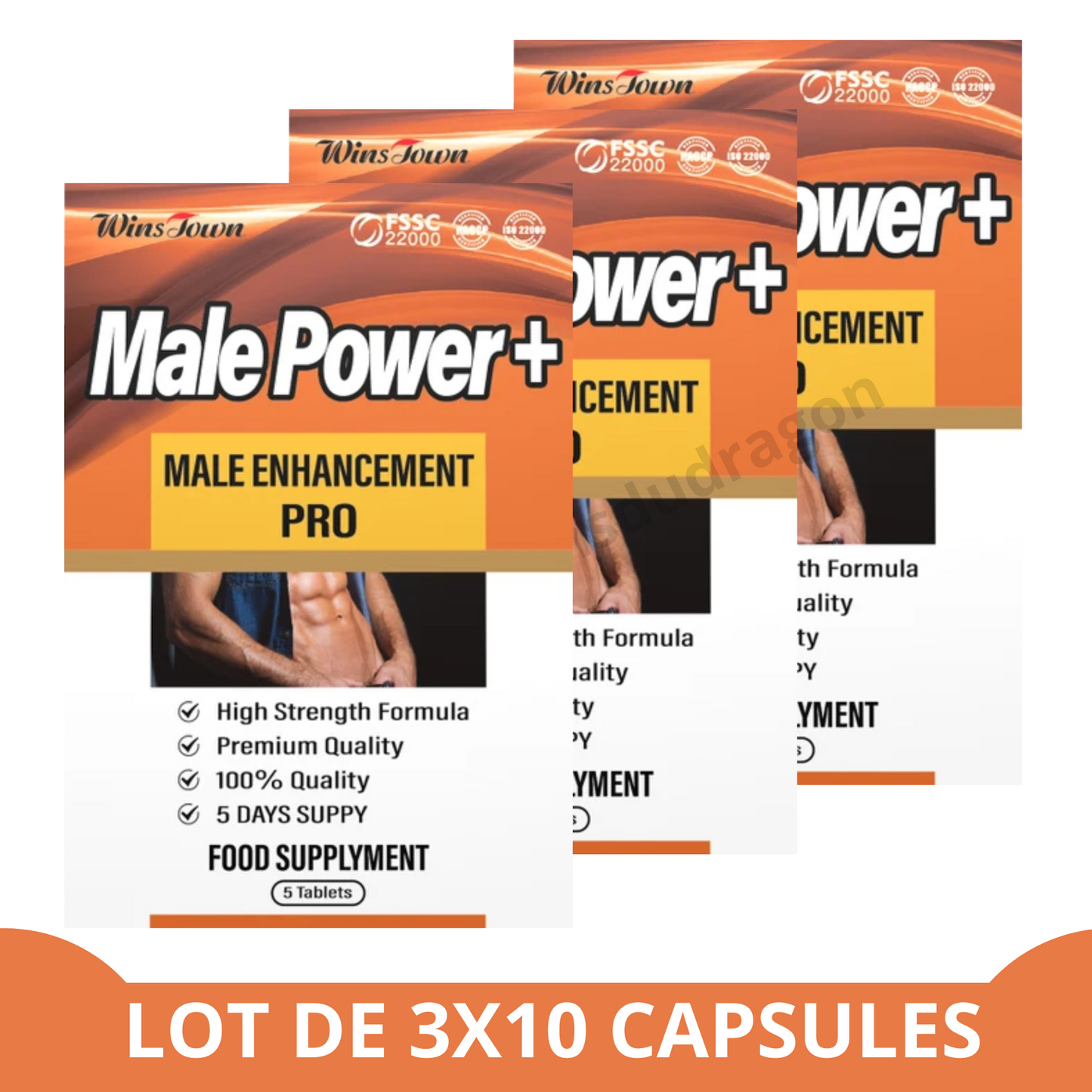 Male Power +: 3 dozen (3x 5 capsules)
