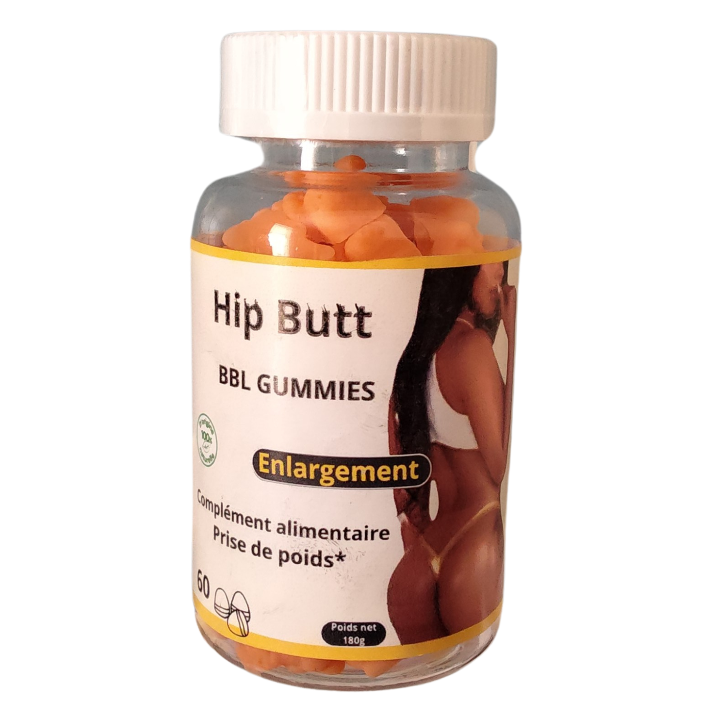 HIP BUTT Enlargement GUMMIES - 1 flacon