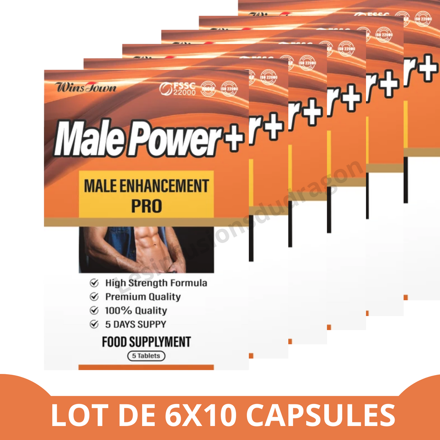 Male Power + : 6 boîtes (30 gélules)