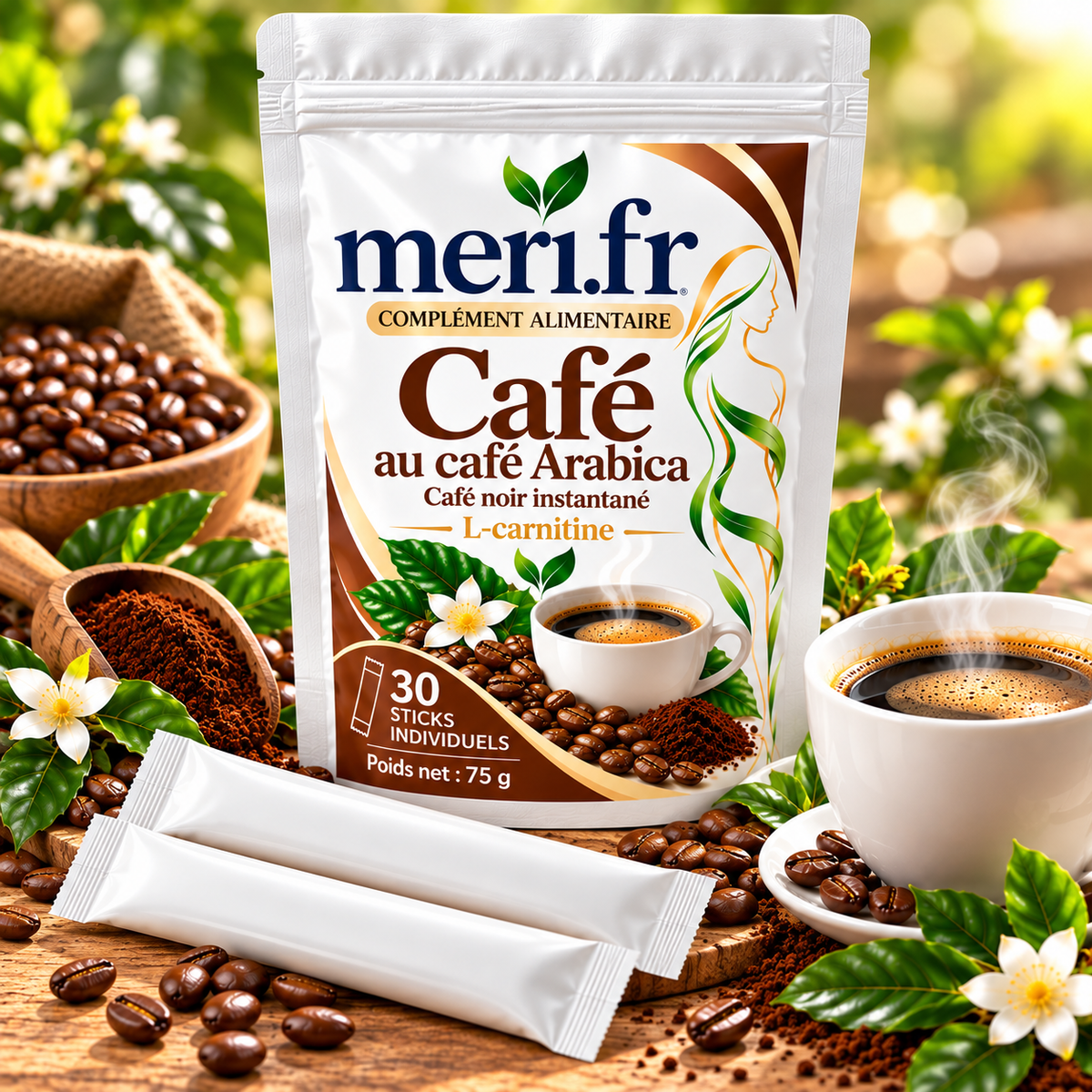 Café au Café Arabica – L-Carnitine | meri.fr Complément alimentaire à base de café