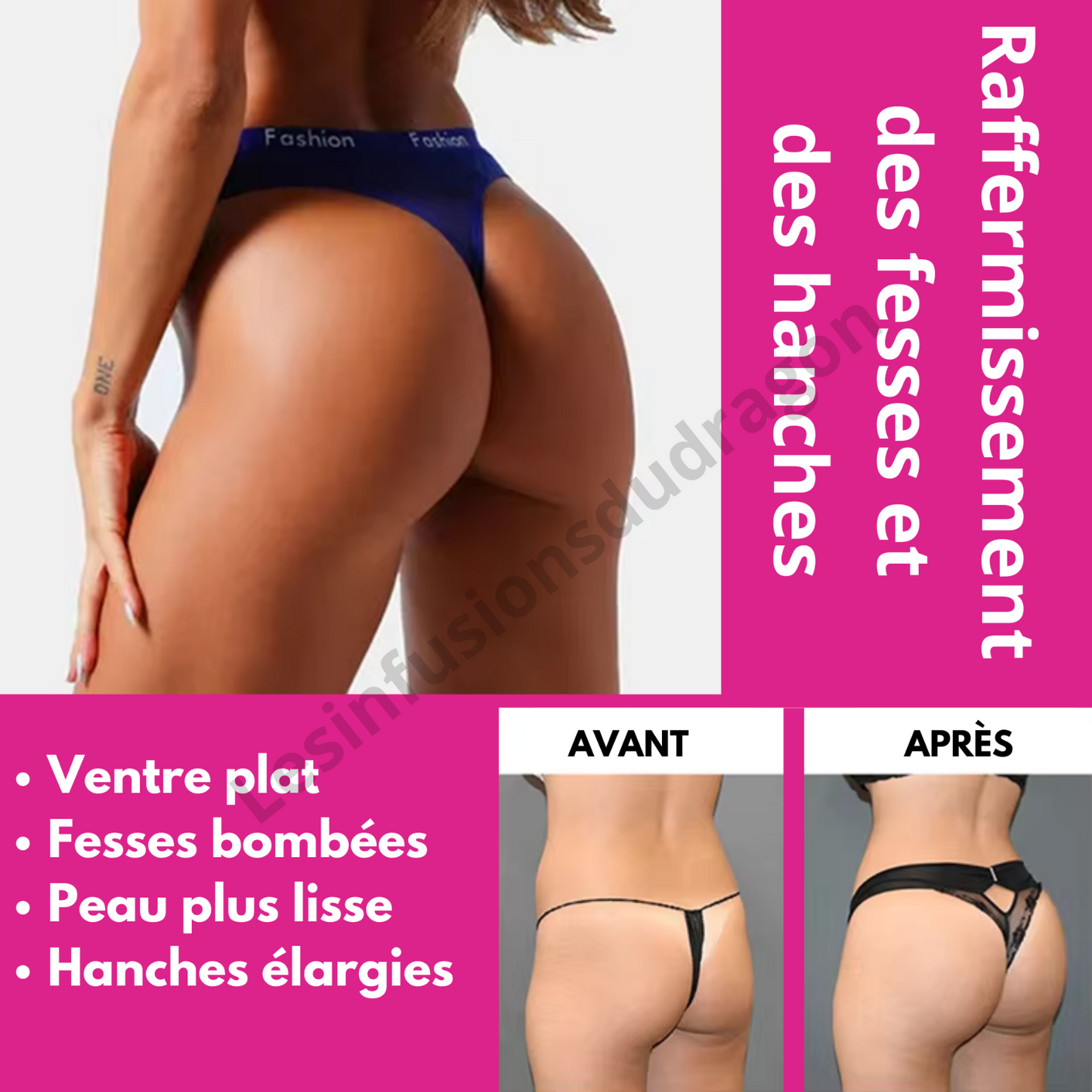 HIP&BIG BUTT TEA 100% Natural Herbal Tea Enhancement ENVOI DE FRANCE
