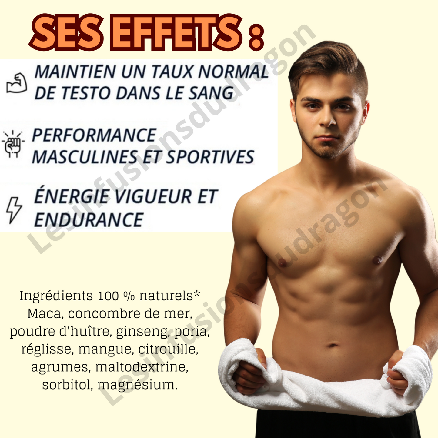 Male Power +. Nouvelle Formule : + Puissant et + d’endurance (2 x 5 gélules)
