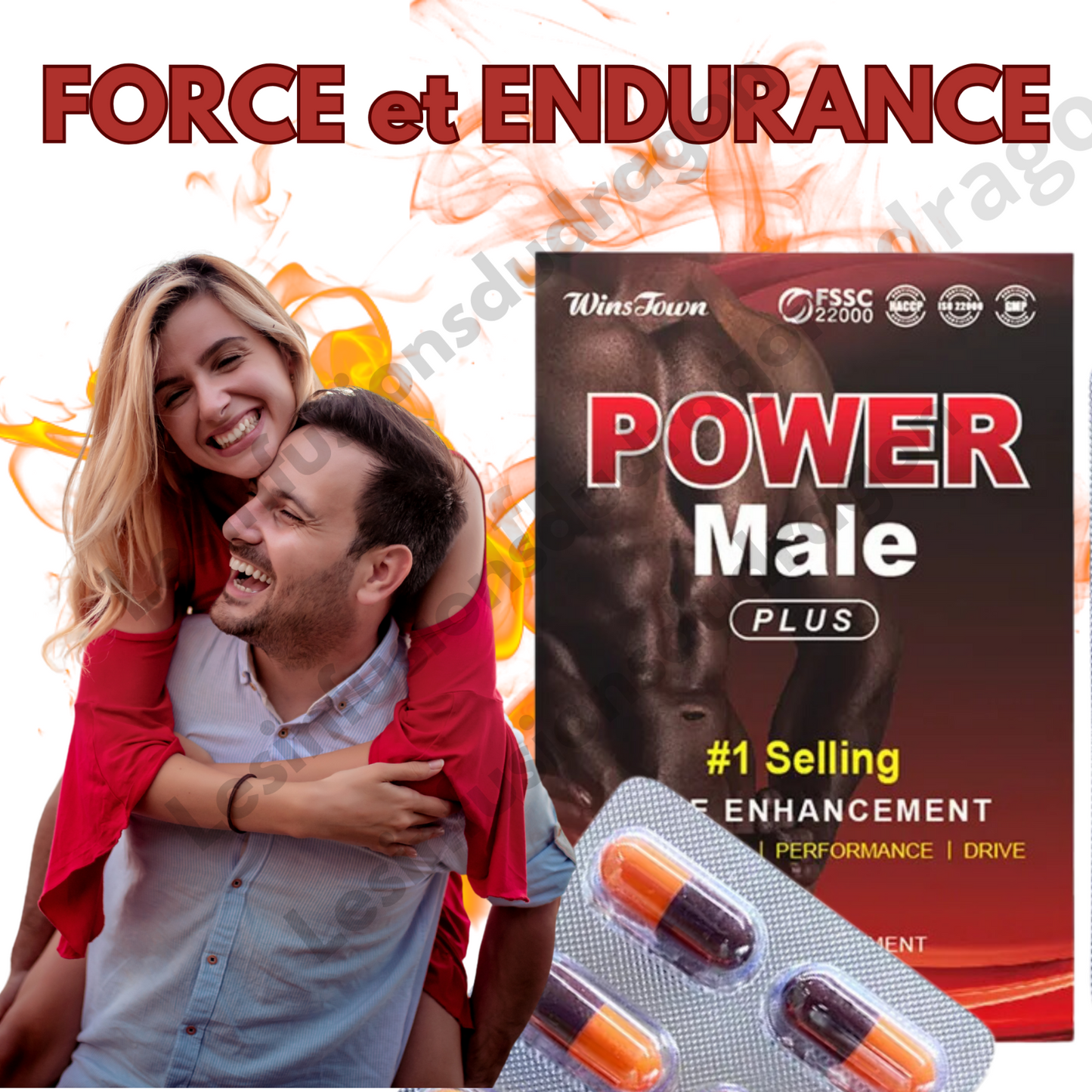 100% Pure Ayurvedic Capsules For Harder Erection & Stable Power (30 Capsules)