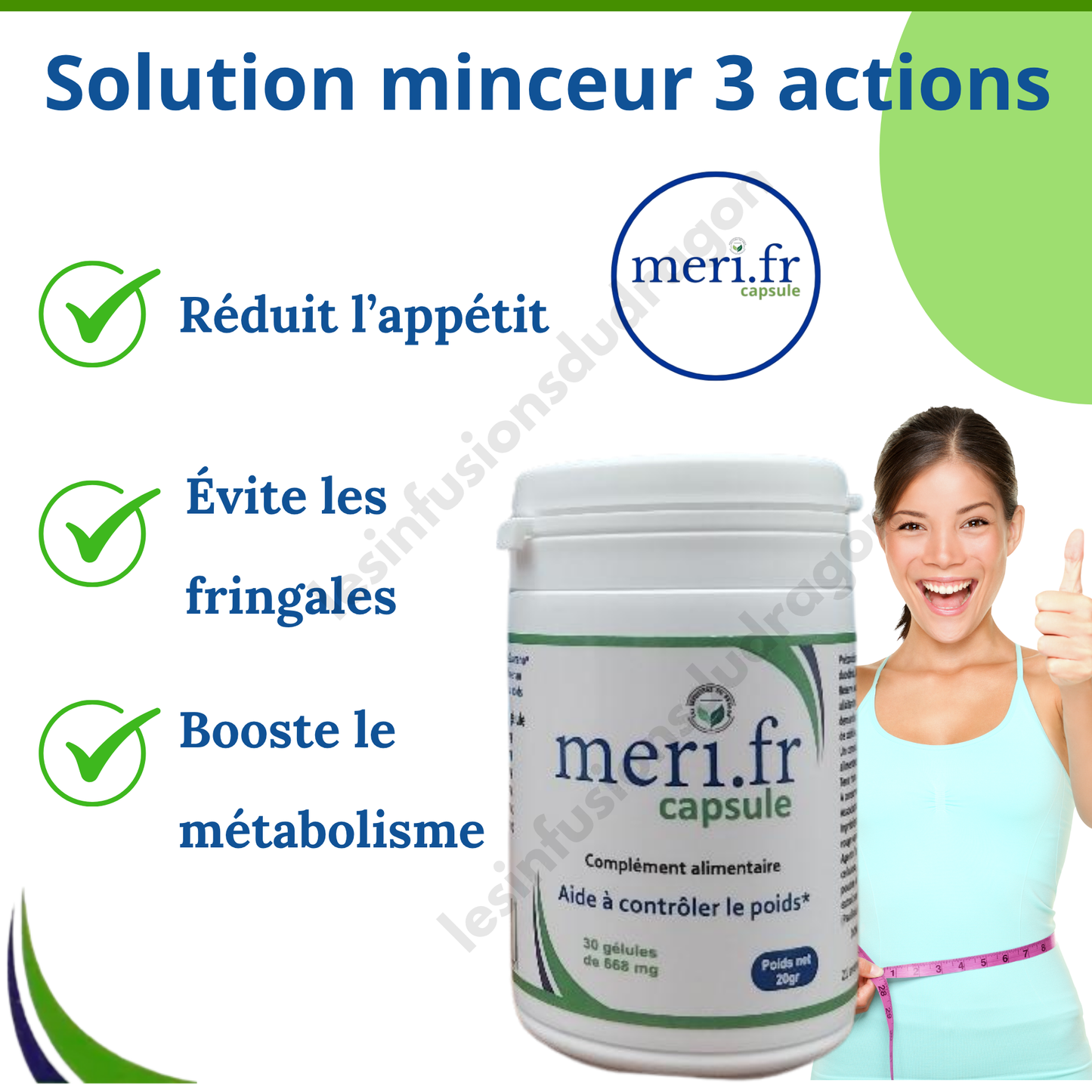 Meri . fr Capsule – Votre partenaire minceur 100 % naturel et français ! 2 boîtes
