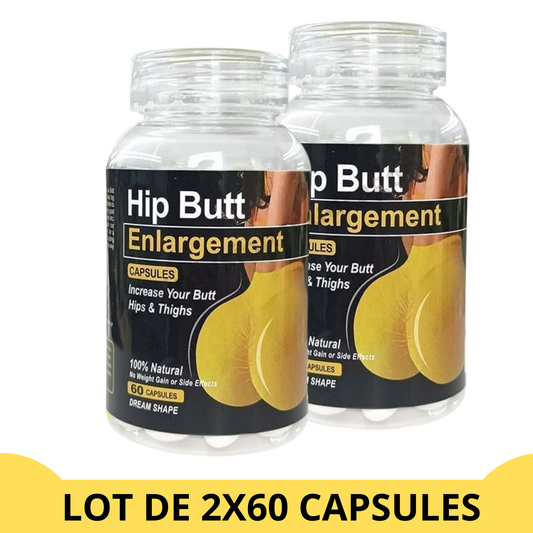 HIP BUTT Enlargement Capsules - 2 flacons