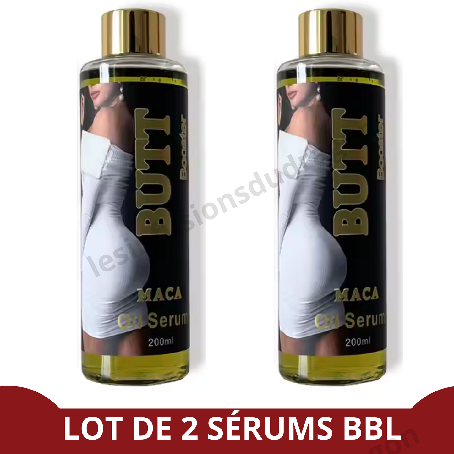 HUILE / SÉRUM POUR L'AGRANDISSEMENT DES FESSES - 2 flacons