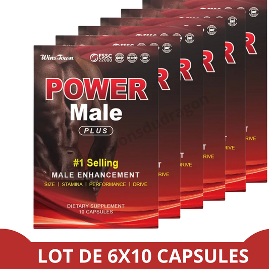 POWER MALE PLUS : 6 boîtes (60 gélules)