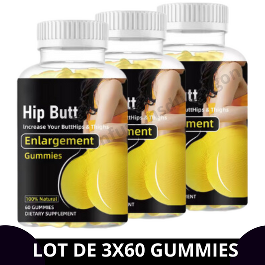 HIP BUTT Enlargement GUMMIES - 3 flacons