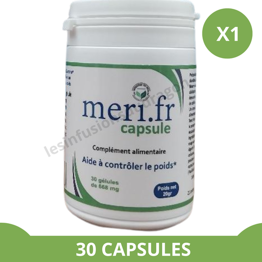 Meri . fr Capsule – Votre partenaire minceur 100 % naturel et français ! 1 boîte