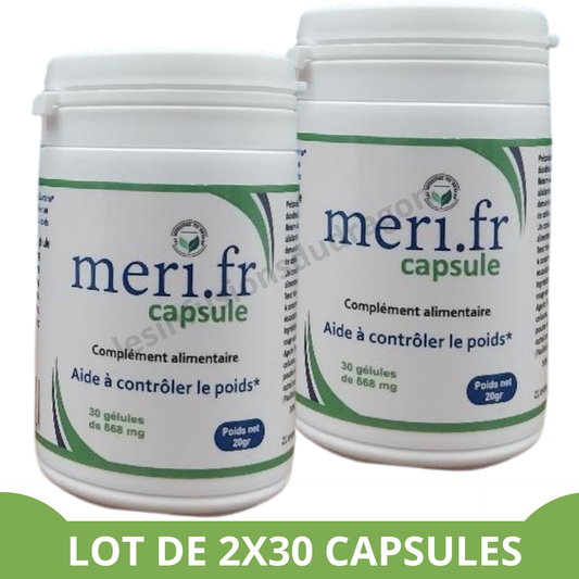 Meri . fr Capsule – Votre partenaire minceur 100 % naturel et français ! 2 boîtes