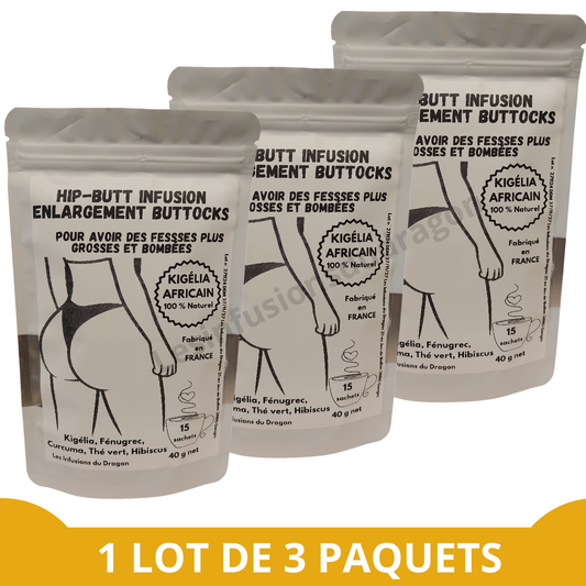 INFUSION BBL KIGÉLIA AFRICAIN - 3 paquets de 15 sachets individuels.