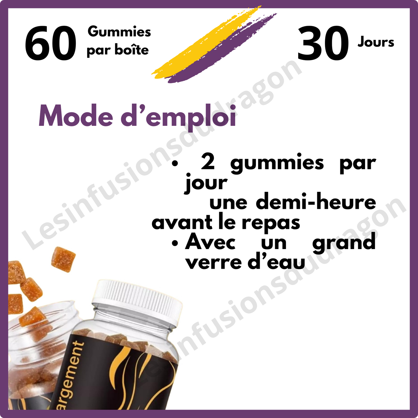 Hip Enlargement BBL Gummies – Complément Alimentaire à Base de Plantes (Cure 1 mois)