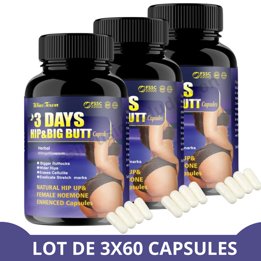 3 DAYS : HIP and  BIG BUTT - 3 flacons