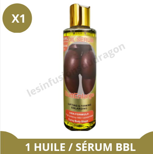HUILE / SÉRUM POUR L'AGRANDISSEMENT DES FESSES - 1 flacon