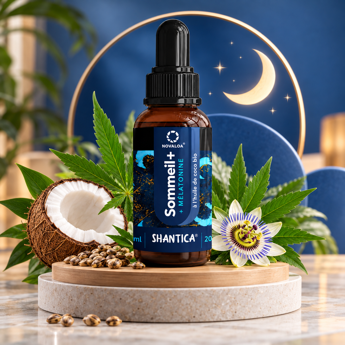 SOMMEIL+ – Complexe CB2® + Mélatonine Une formule complète à base d’ingrédients sélectionnés, dans un format pratique en gouttes.